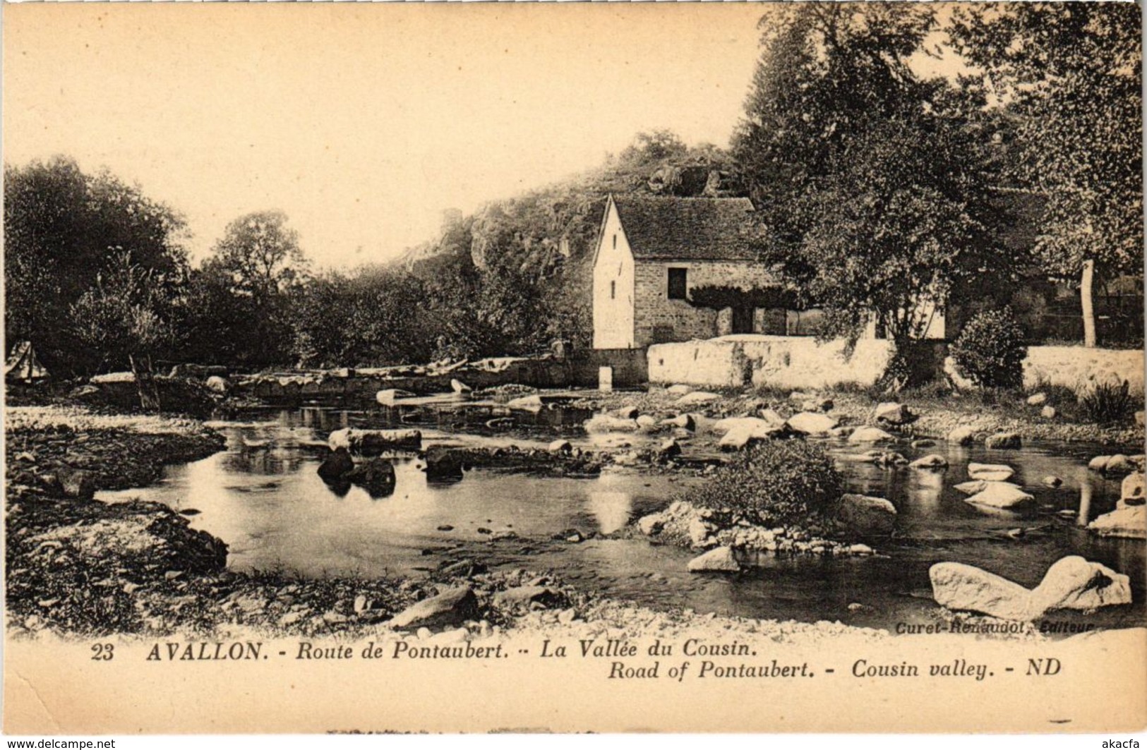 CPA AVALLON - Route de Pontaubert (108570)