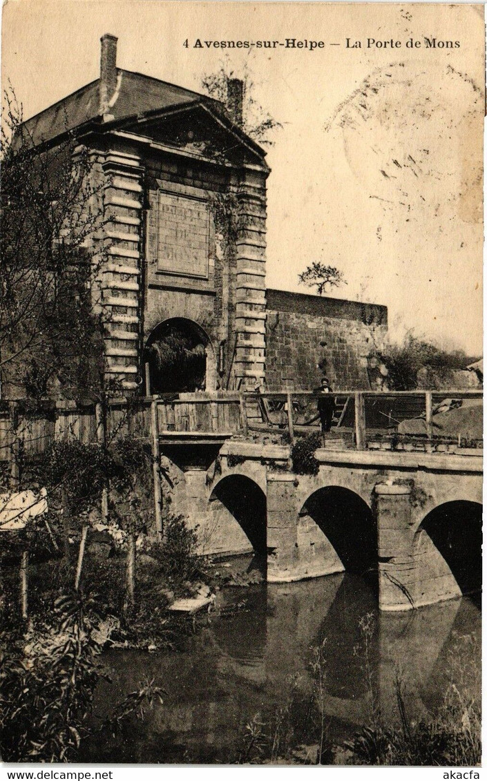 CPA AVESNES-sur-HELPE - La Porte de Mons (204806)