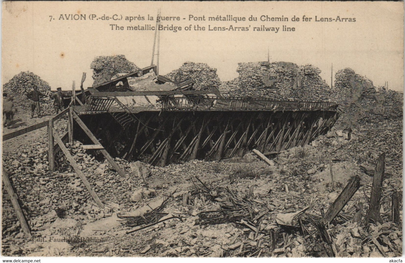 CPA AVION apres la guerre - Pont metallique du Chemin de fer (129700)