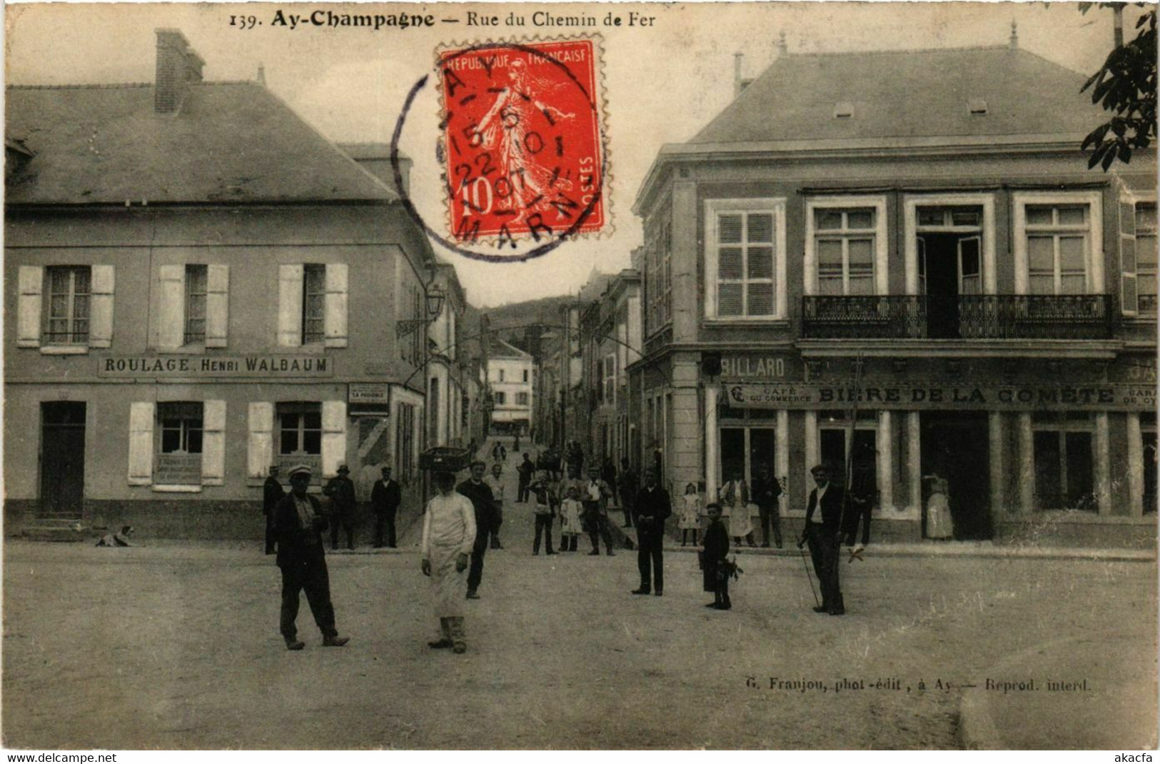 CPA AY-CHAMPAGNE Rue du Chemin de Fer (864543)