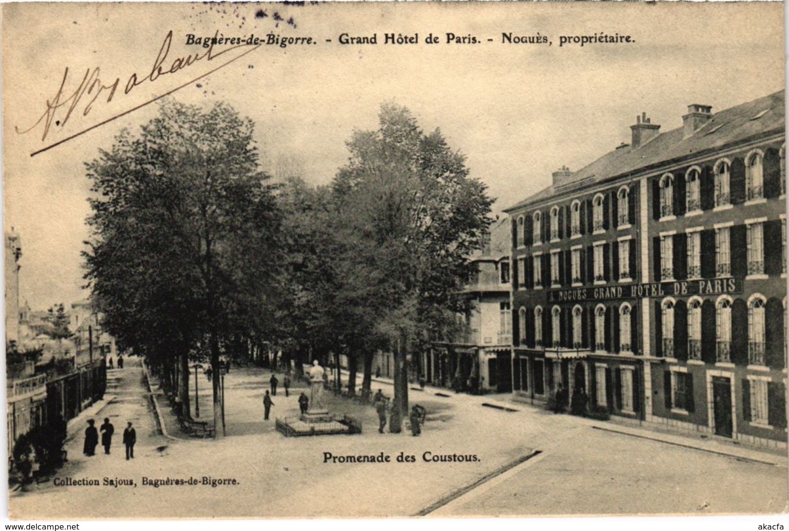 CPA BAGNERES-de-BIGORRE - Grand Hotel de Paris (110312)