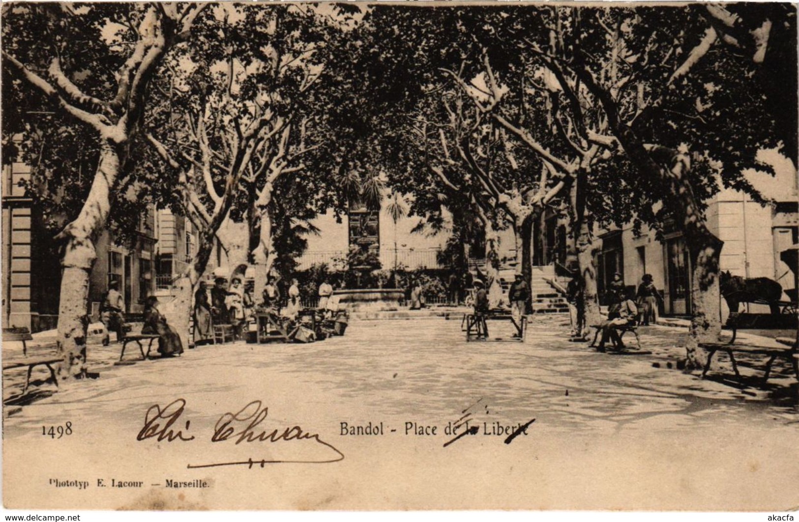 CPA BANDOL - Place de la Liberec (106924)