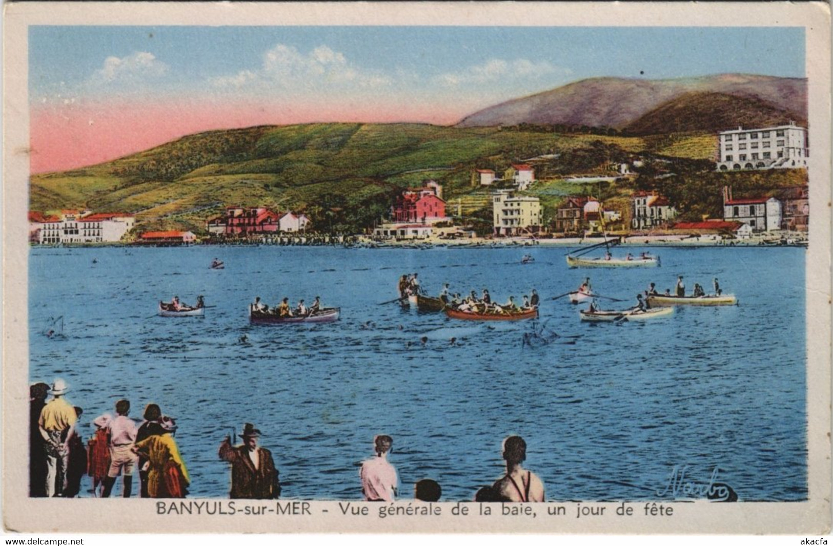 CPA BANYULS-sur-MER vue générale de la baie (144289)