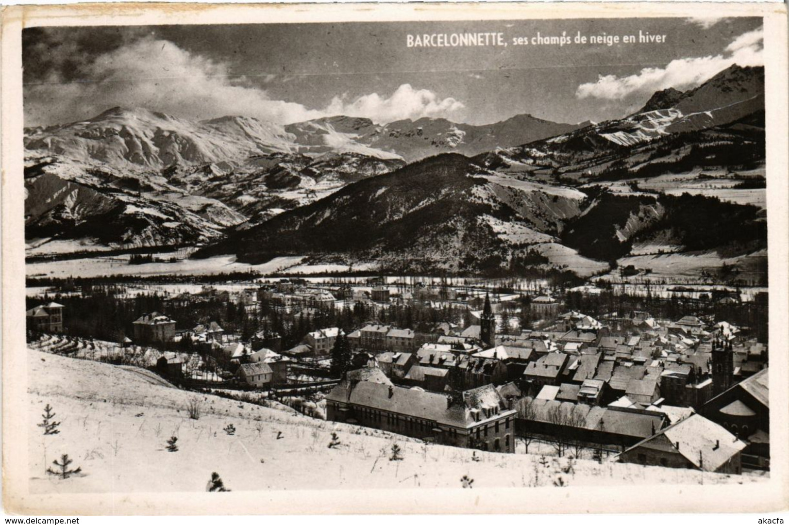 CPA Barcelonnette ses champs de neige en hiver (922020)