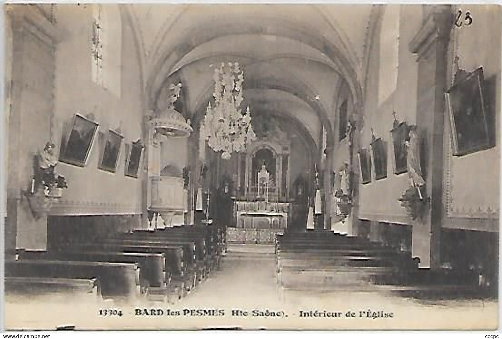 CPA Bard-les-Pesmes Intérieur de l'Eglise