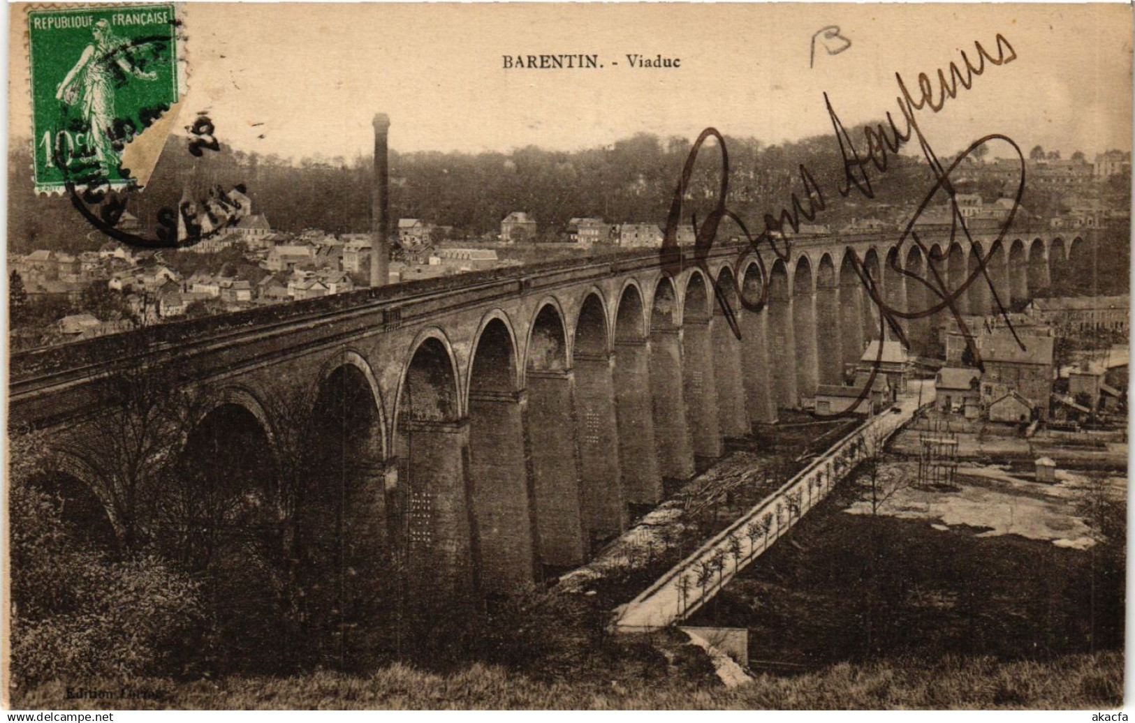 CPA BARENTIN-Viaduc (348045)