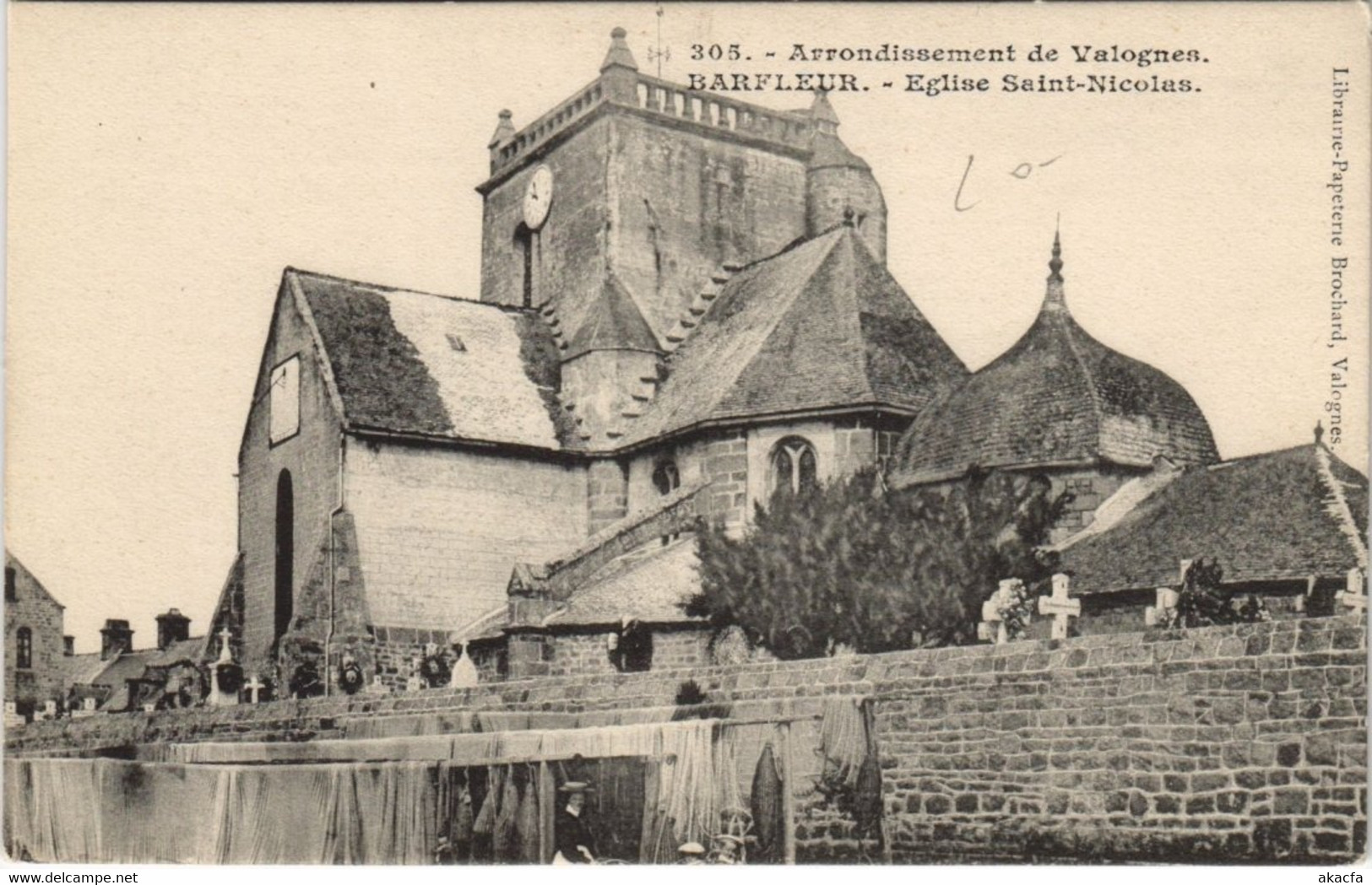 CPA BARFLEUR - Église St-Nicolas (149193)