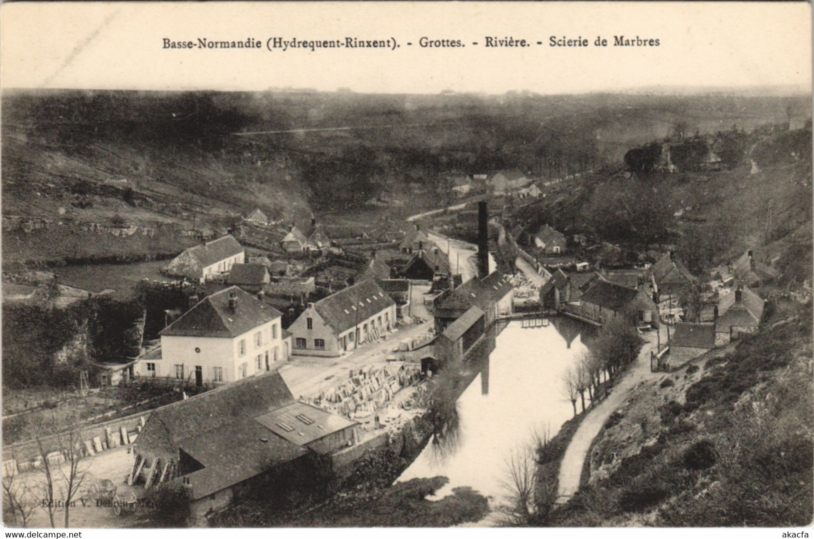 CPA Basse-Normandie-Grottes-Riviere-Scierie de Marbres (129487)