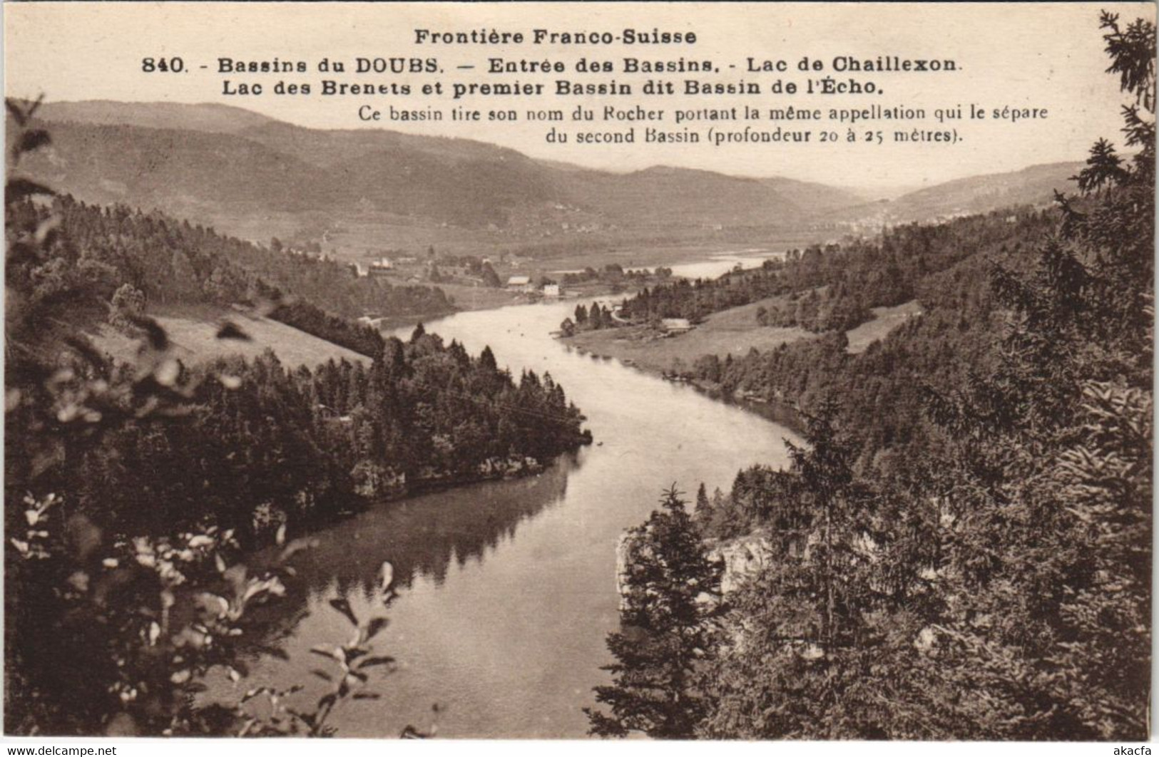 CPA Bassins du Doubs - Entree des Bassins - Lac de Chaillexon (1115285)