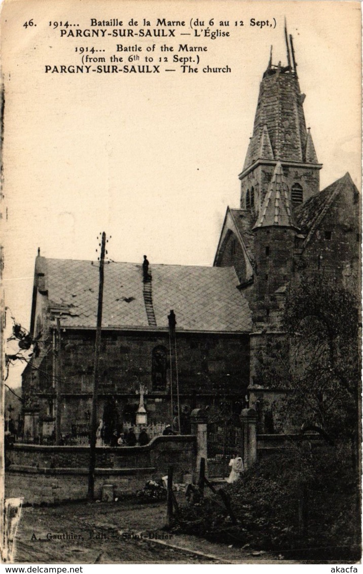 CPA Bataille de la MARNE PARGNY-sur-SAULX. L'Église (346286)