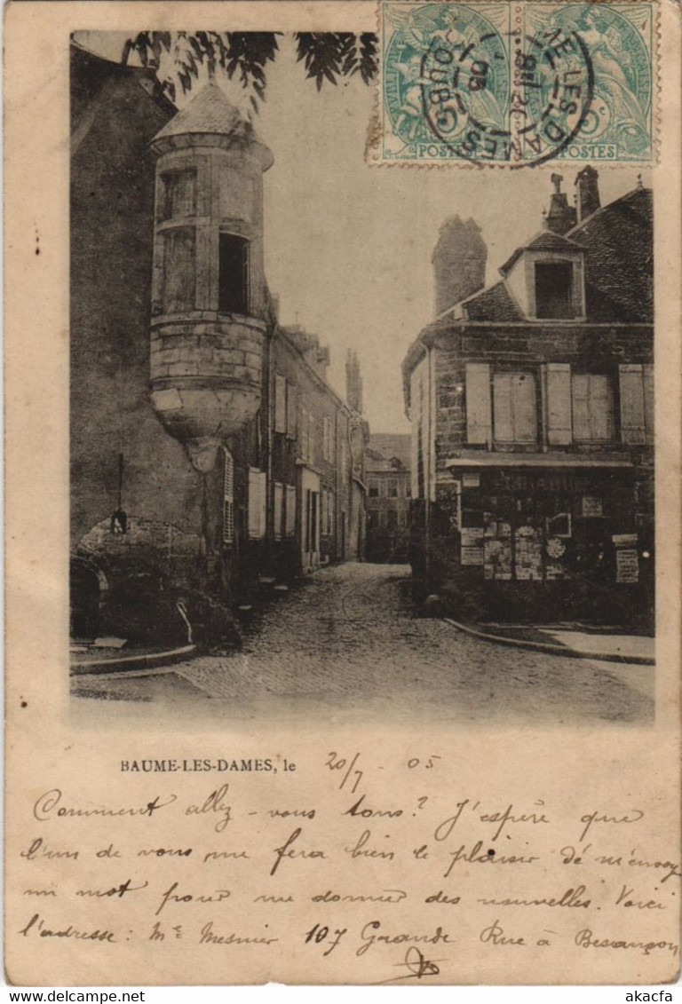 CPA BAUME-les-DAMES Rue - Street Scene (1114741)