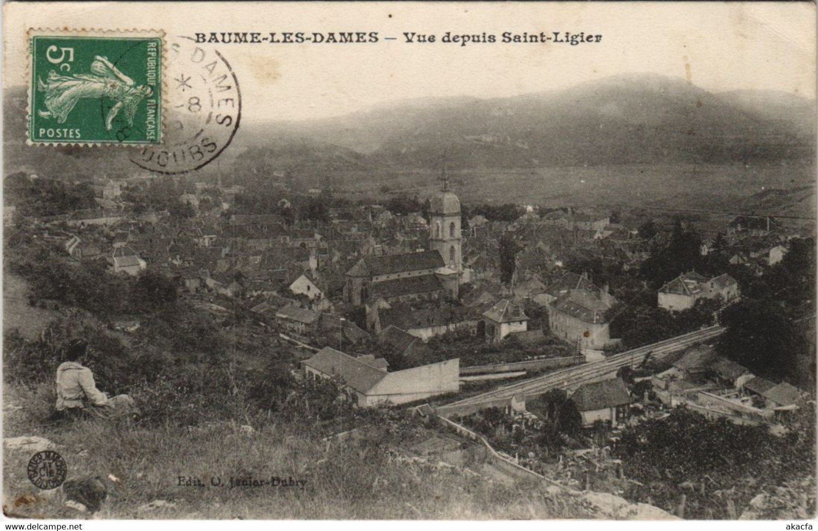 CPA BAUME-les-DAMES Vue depuis Saint-Ligier (1114988)