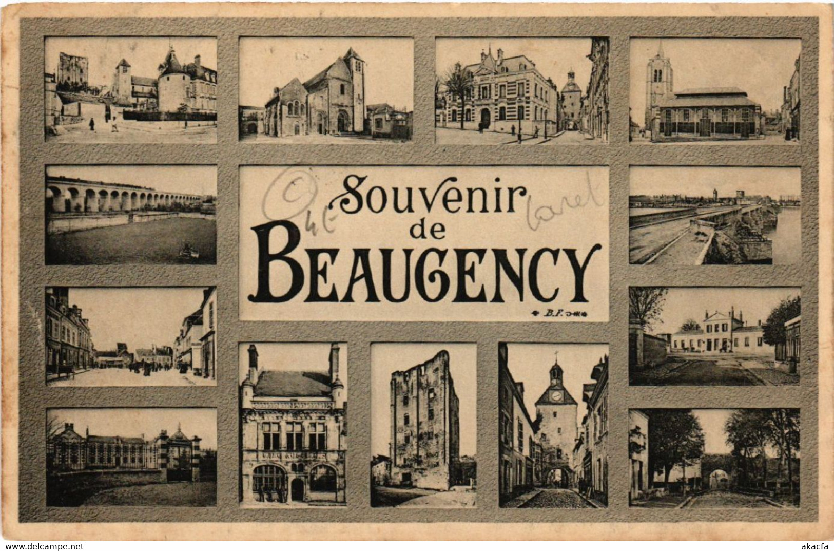 CPA BEAUGENCY - Scenes - Souvenir de BEAUGENCY (632178)