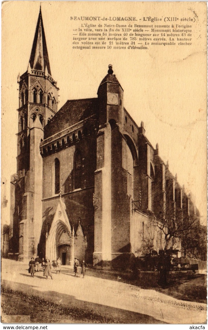 CPA BEAUMONT-de-LOMAGNE L'Église (89682)