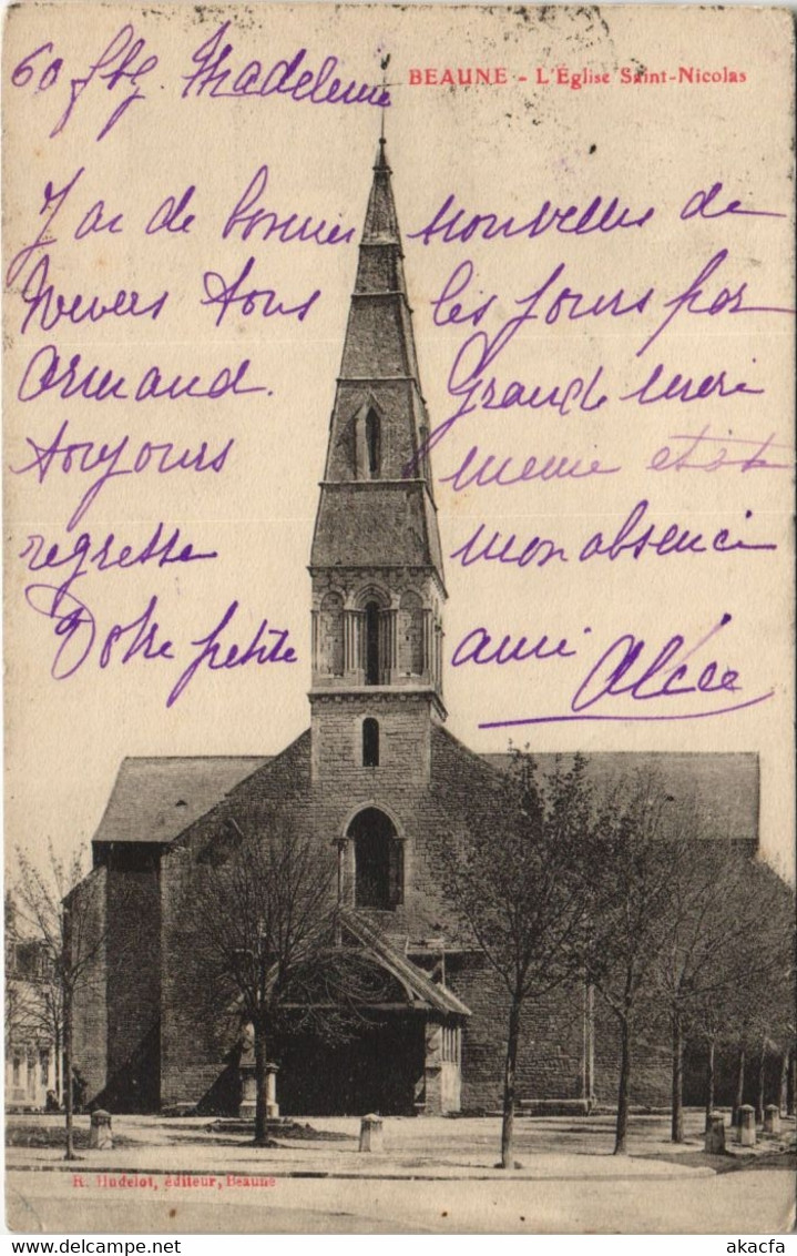 CPA BEAUNE - L'Église St-Nicolas (121505)