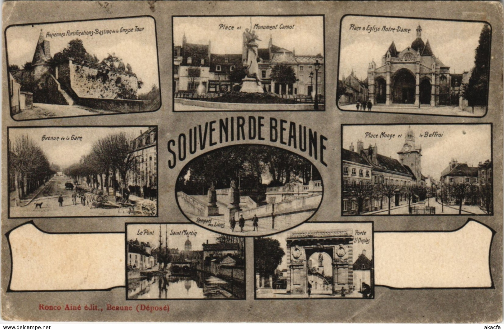 CPA BEAUNE - Souvenir collage (115973)