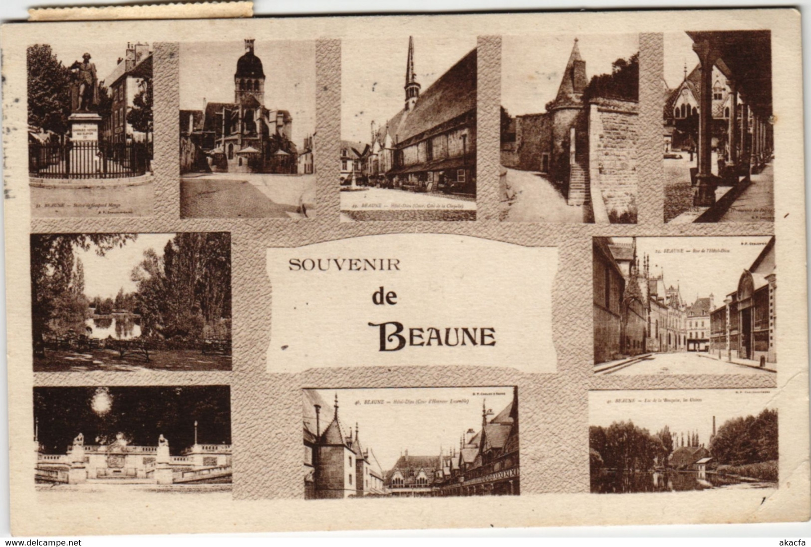 CPA BEAUNE - Souvenir collage (115974)