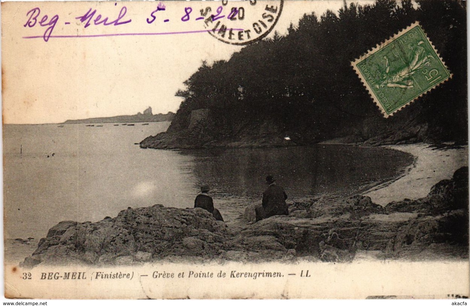 CPA Beg Meil- Greve et Pointe de Kerengrimen FRANCE (1025568)