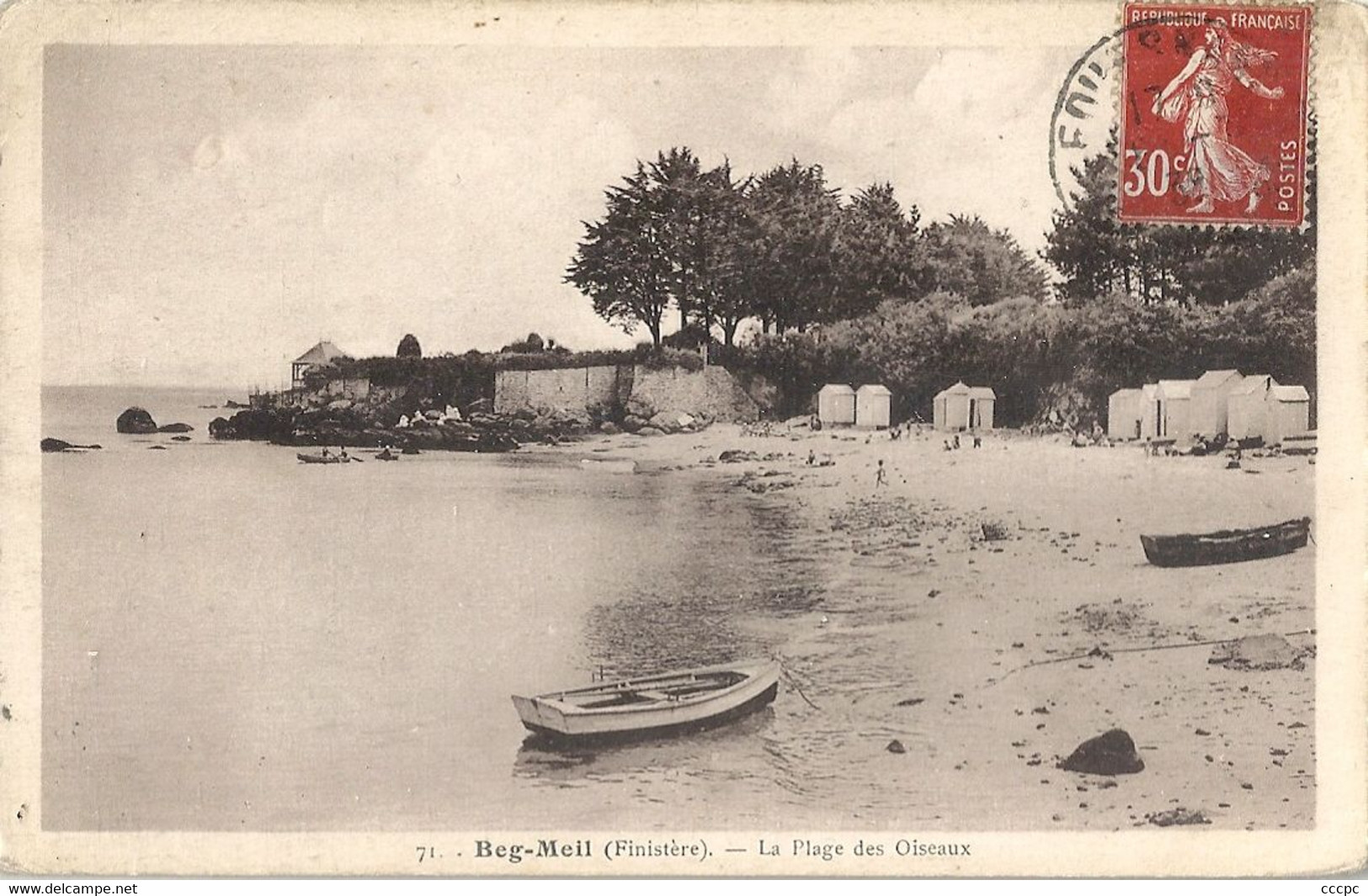 CPA Beg Meil La Plage des Oiseaux