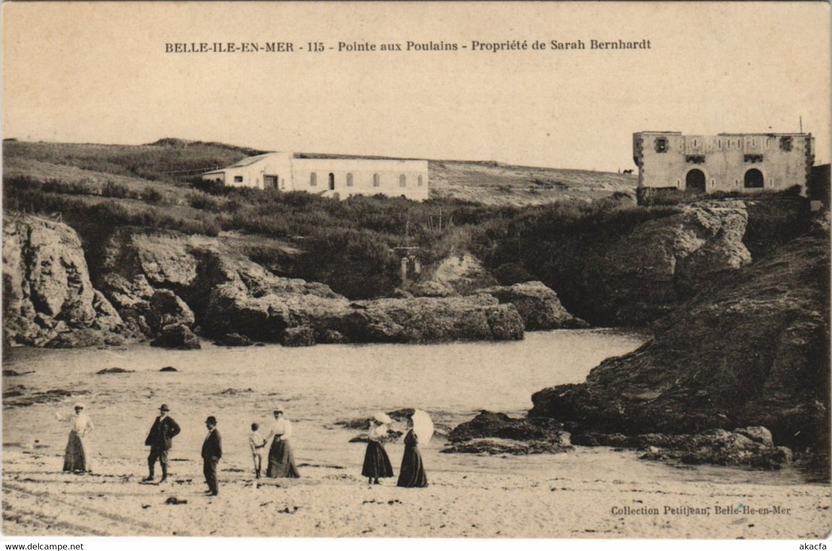 CPA BELLE-ILE-en-MER Pointe aux Poulins (145009)