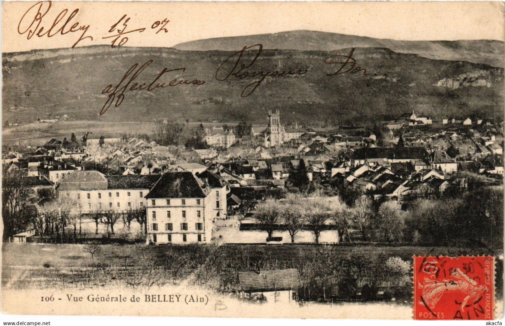 CPA BELLEY Vue générale de BELLEY (382014)