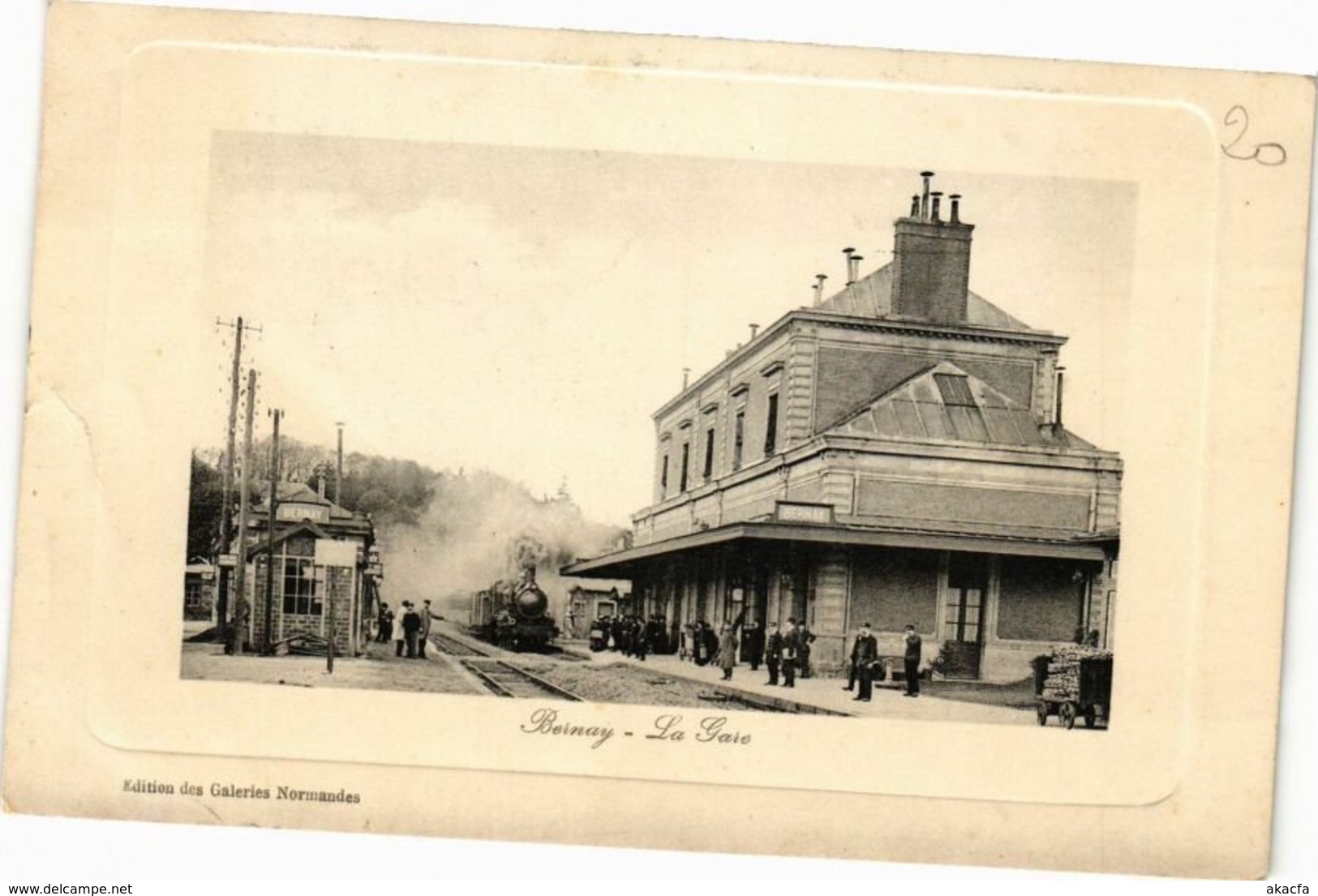 CPA BERNAY - La Gare (211326)