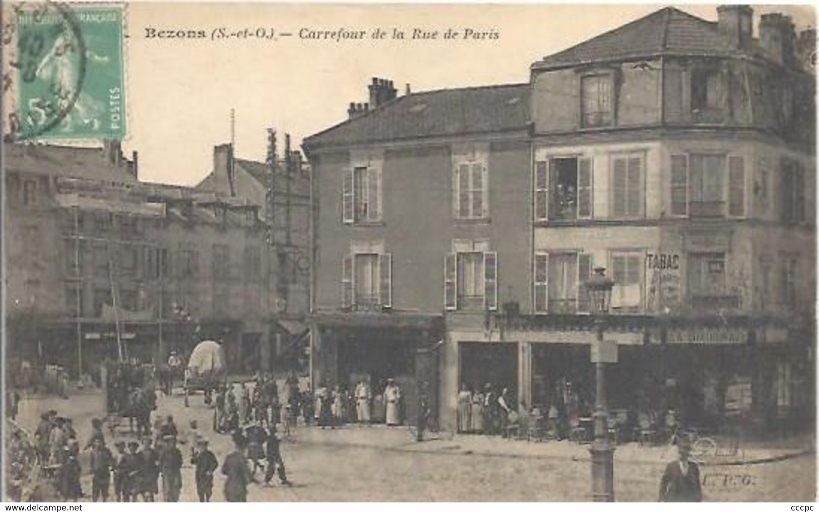 CPA Bezons Carrefour de la Rue de Paris