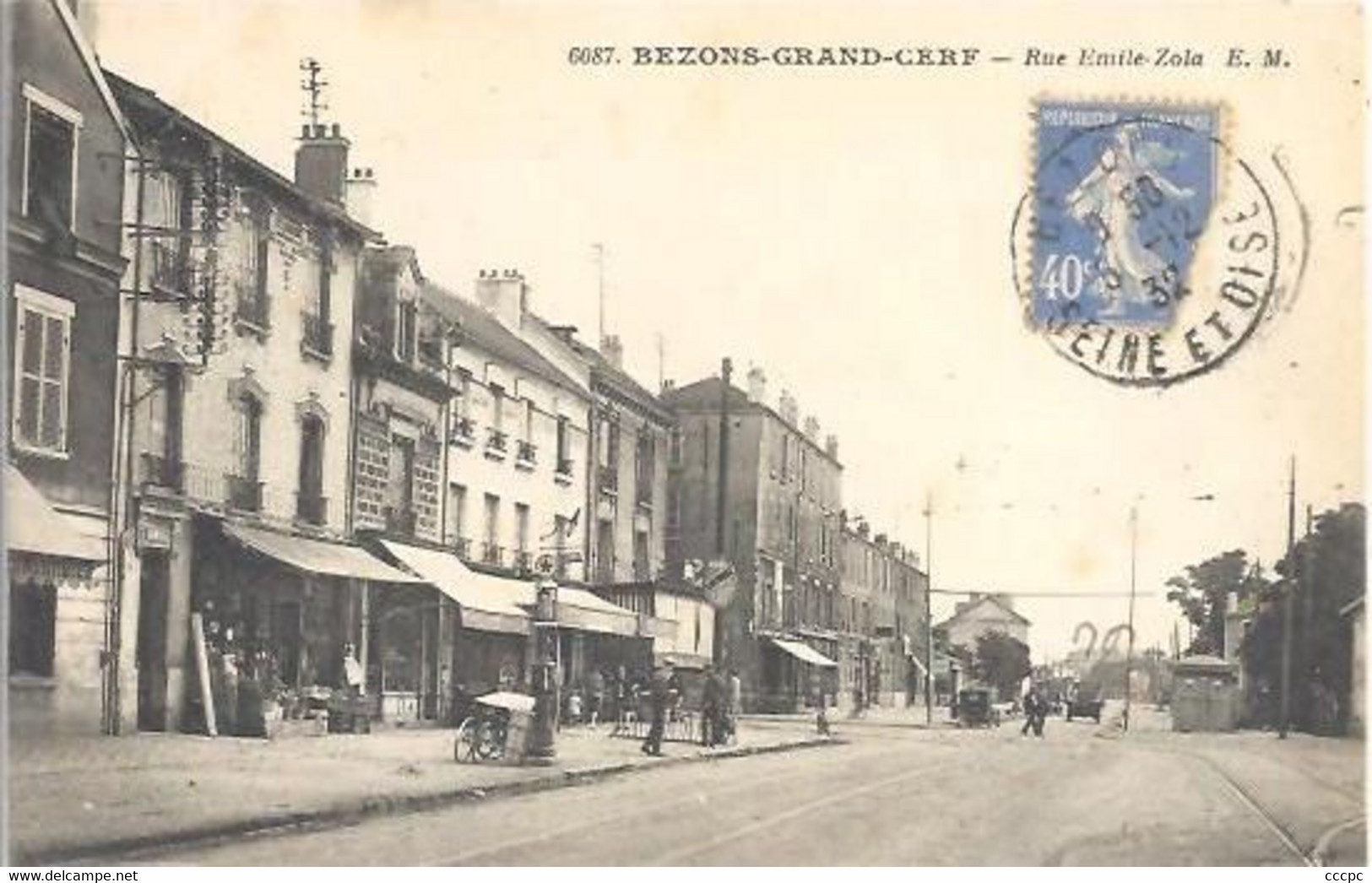 CPA Bezons-Grand-Cerf Rue Emile Zola