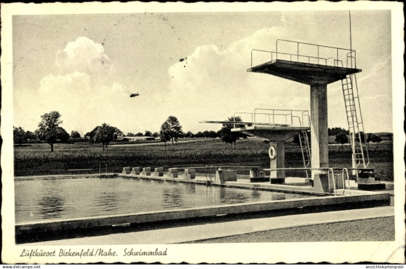 CPA Birkenfeld Nahe, Schwimmbad, Sprungturm