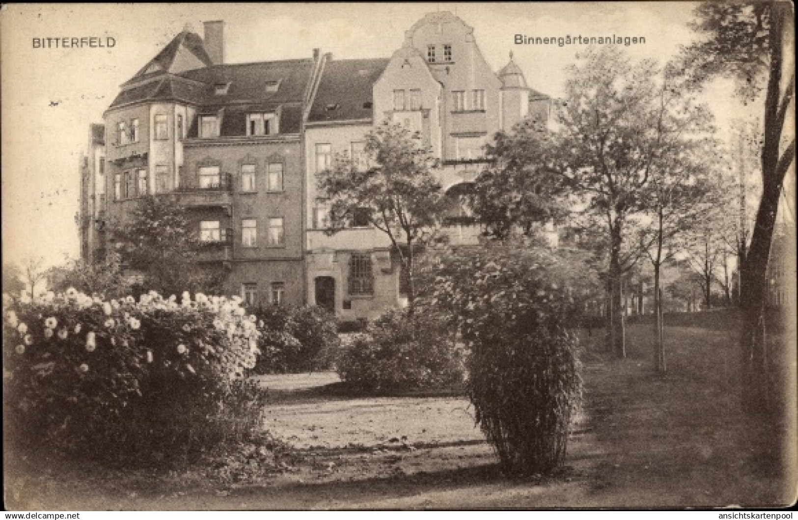 CPA Bitterfeld in Saxe Anhalt, Binnengärtenanlagen