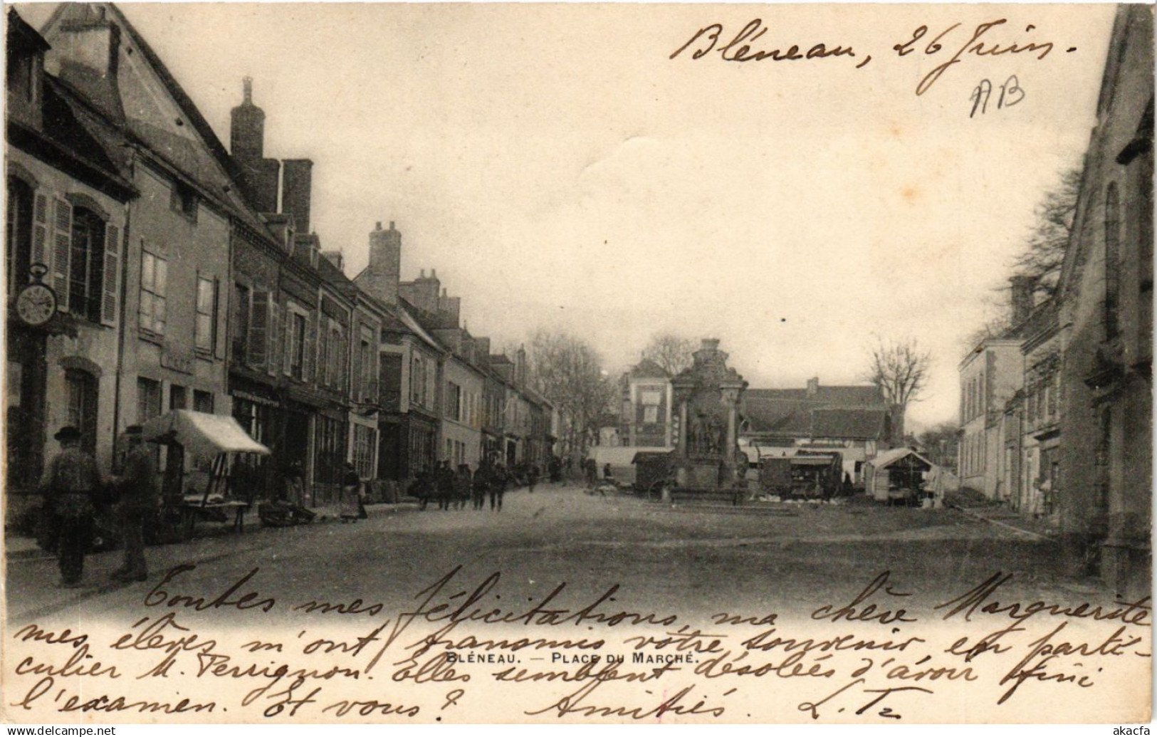 CPA BLENEAU - Place du Marché (658818)