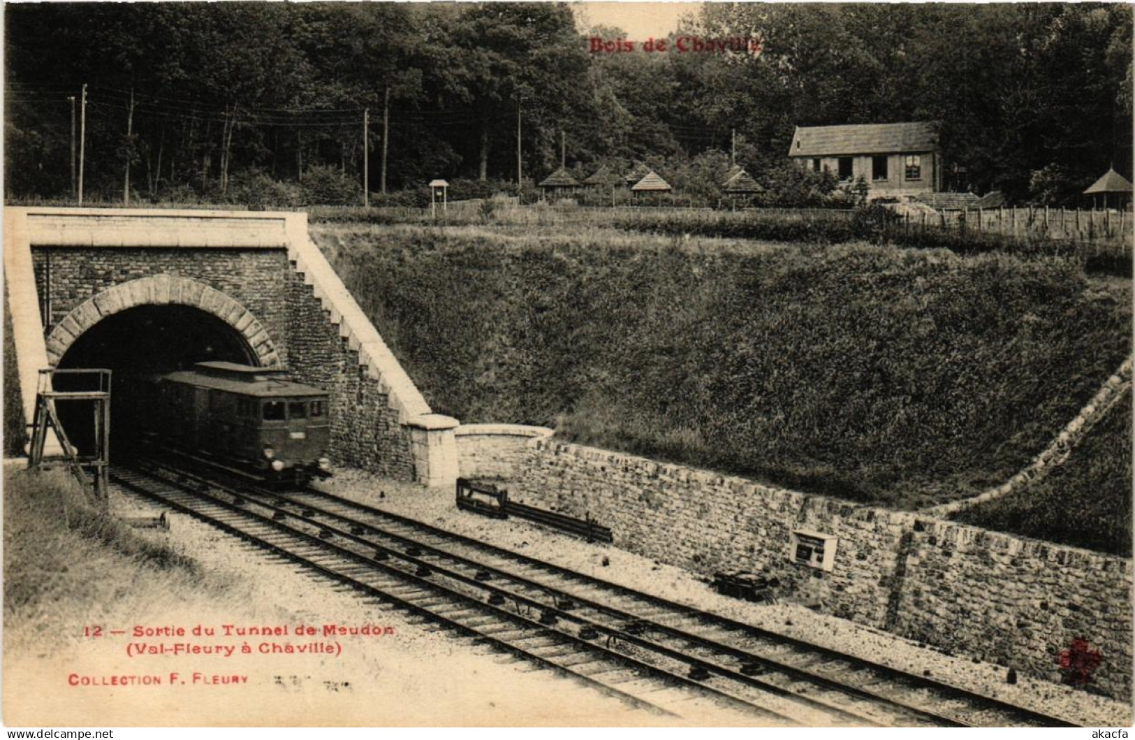 CPA Bois de CHAVILLE Sortie du Tunnel de Meudon Val-Fleury a Chaville (509707)