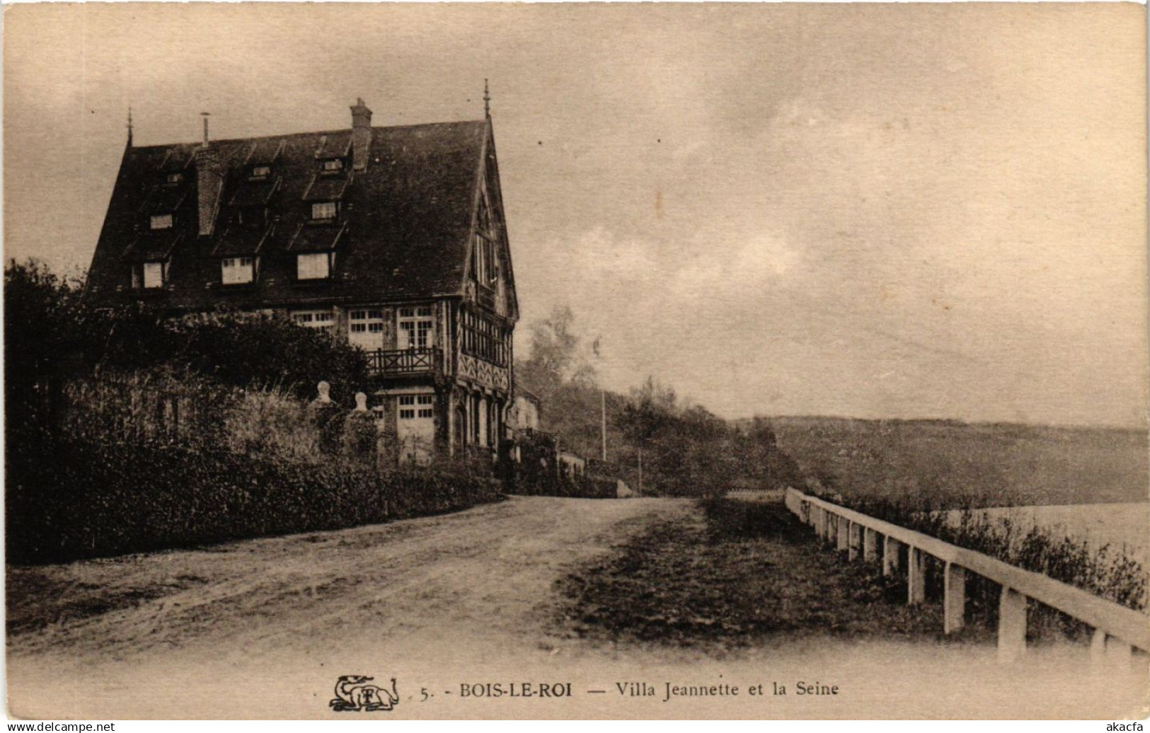 CPA BOIS-le-ROI - Villa Jeannette et la Seine (639095)