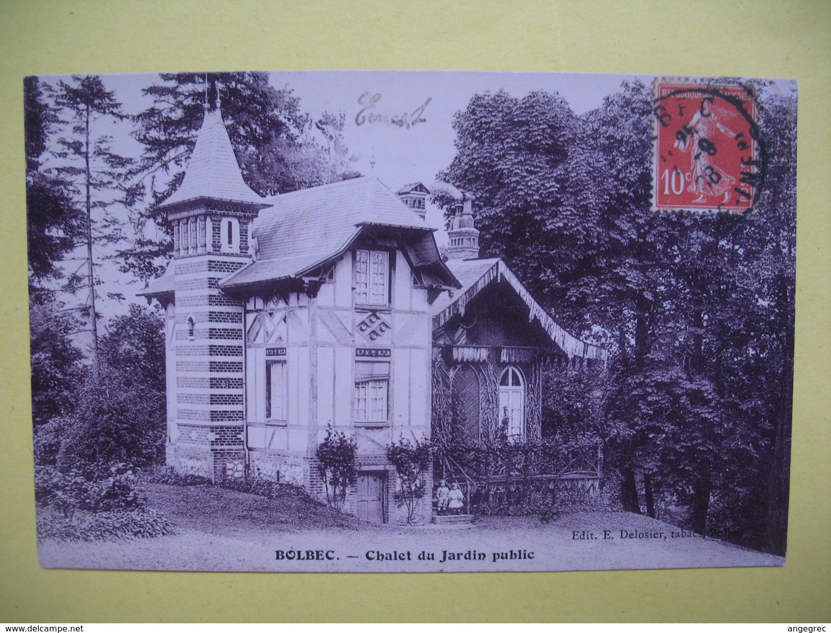 CPA Bolbec - Chalet du Jardin Public   voyagé