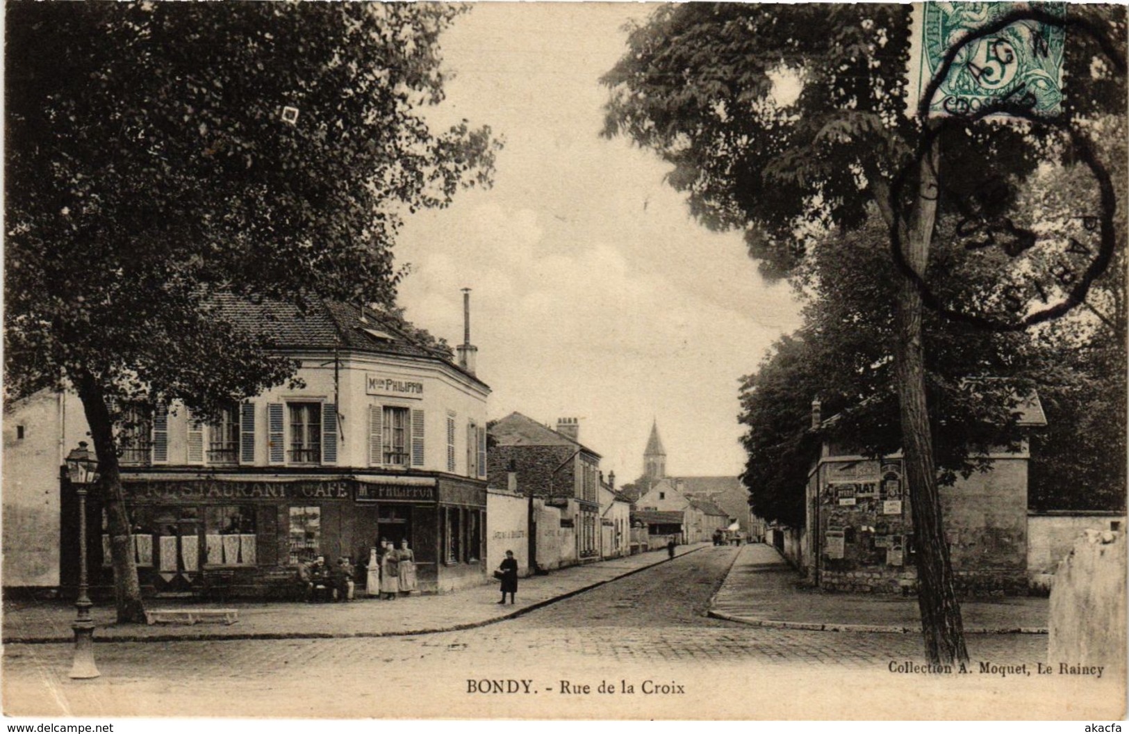 CPA BONDY Rue de la Croix (869123)