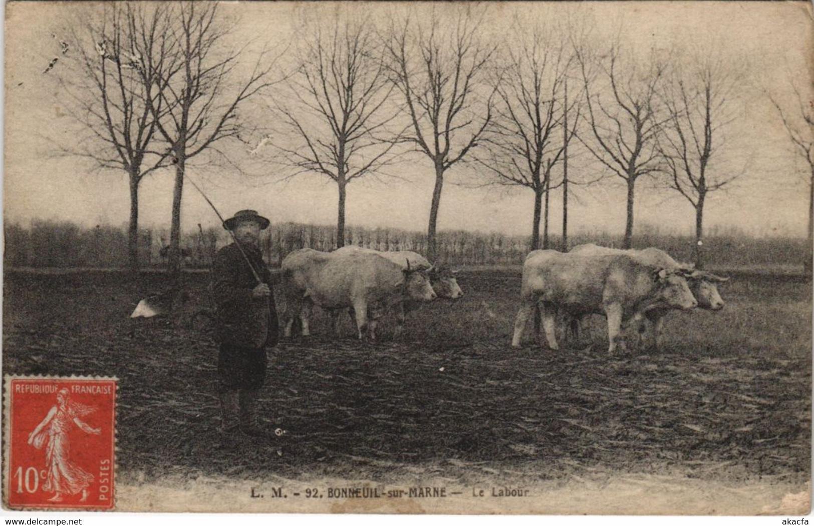 CPA BONNEUIL-sur-MARNE - Le Labour (44412)