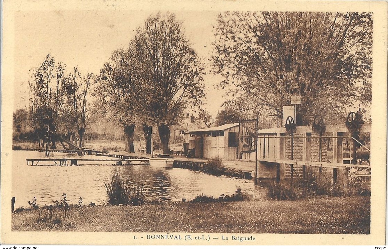 CPA Bonneval La Baignade