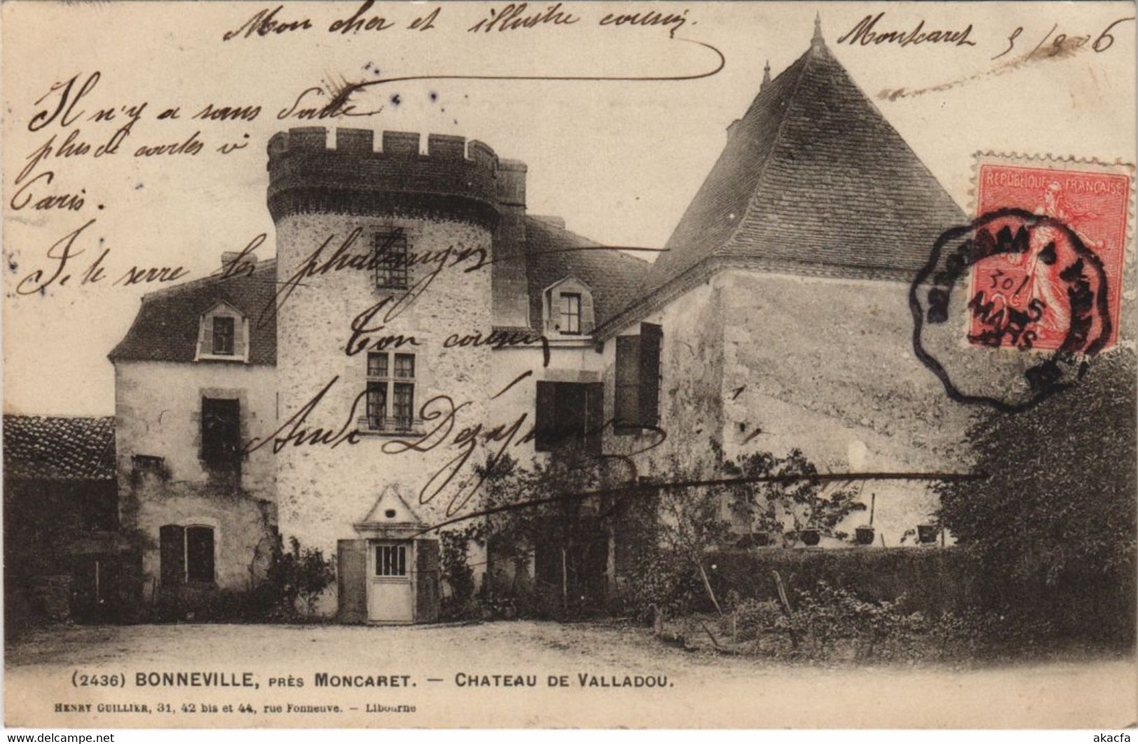 CPA Bonneville - pres Moncaret - Chateau de Valladou (1081559)