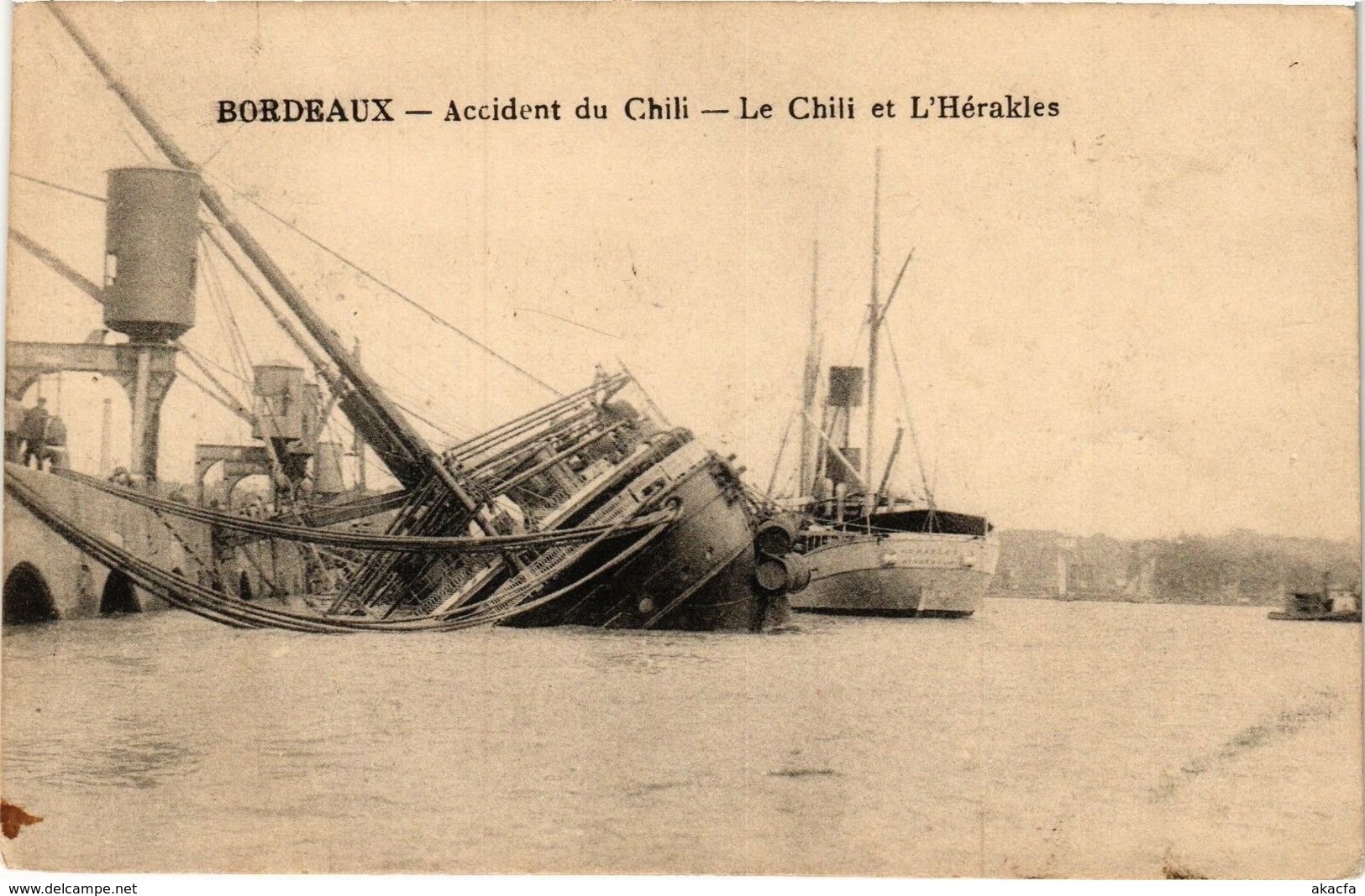 CPA BORDEAUX - Accident du chili (192707)