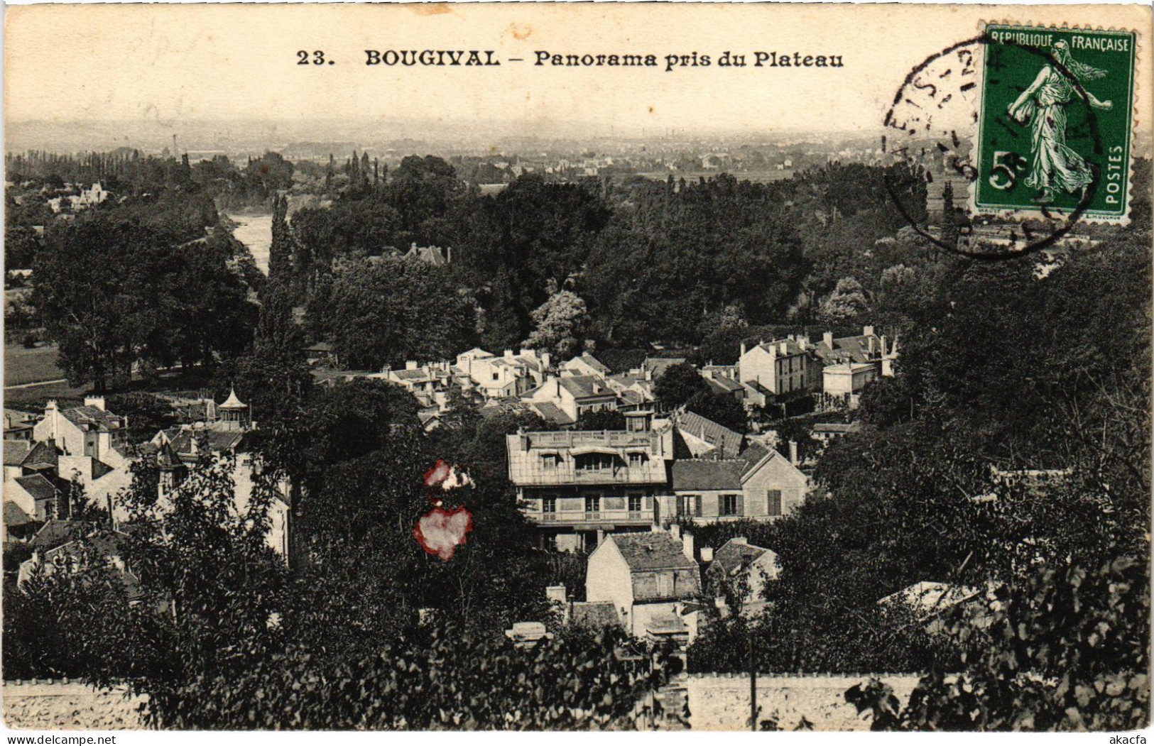 CPA BOUGIVAL Panorama pris du Plateau (1411442)