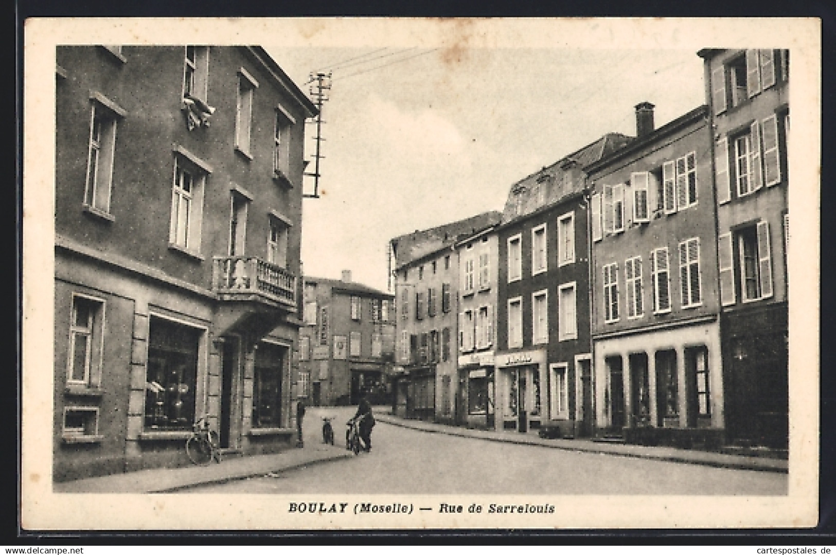 CPA Boulay /Moselle, Rue de Sarrelouis