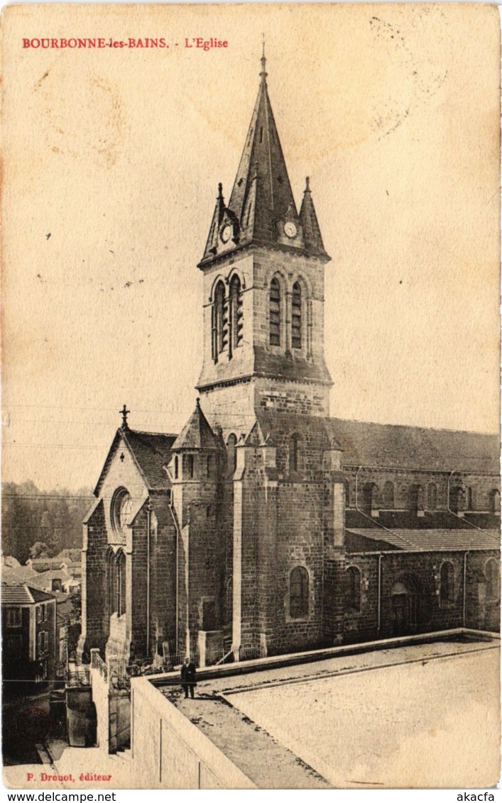 CPA BOURBONNE-les-BAINS - L'Église (995011)