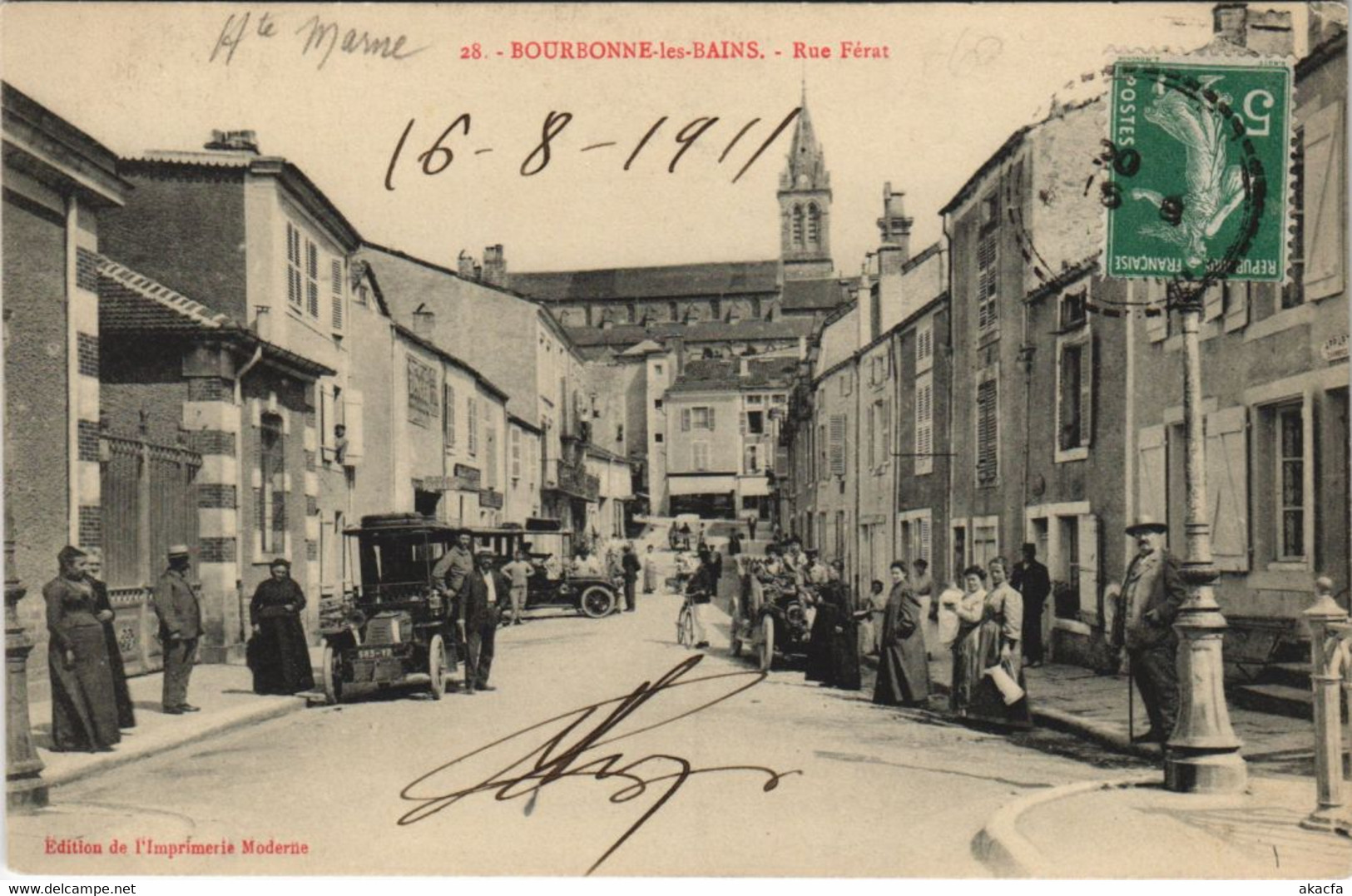 CPA BOURBONNE-LES-BAINS - Rue Férat (47684)