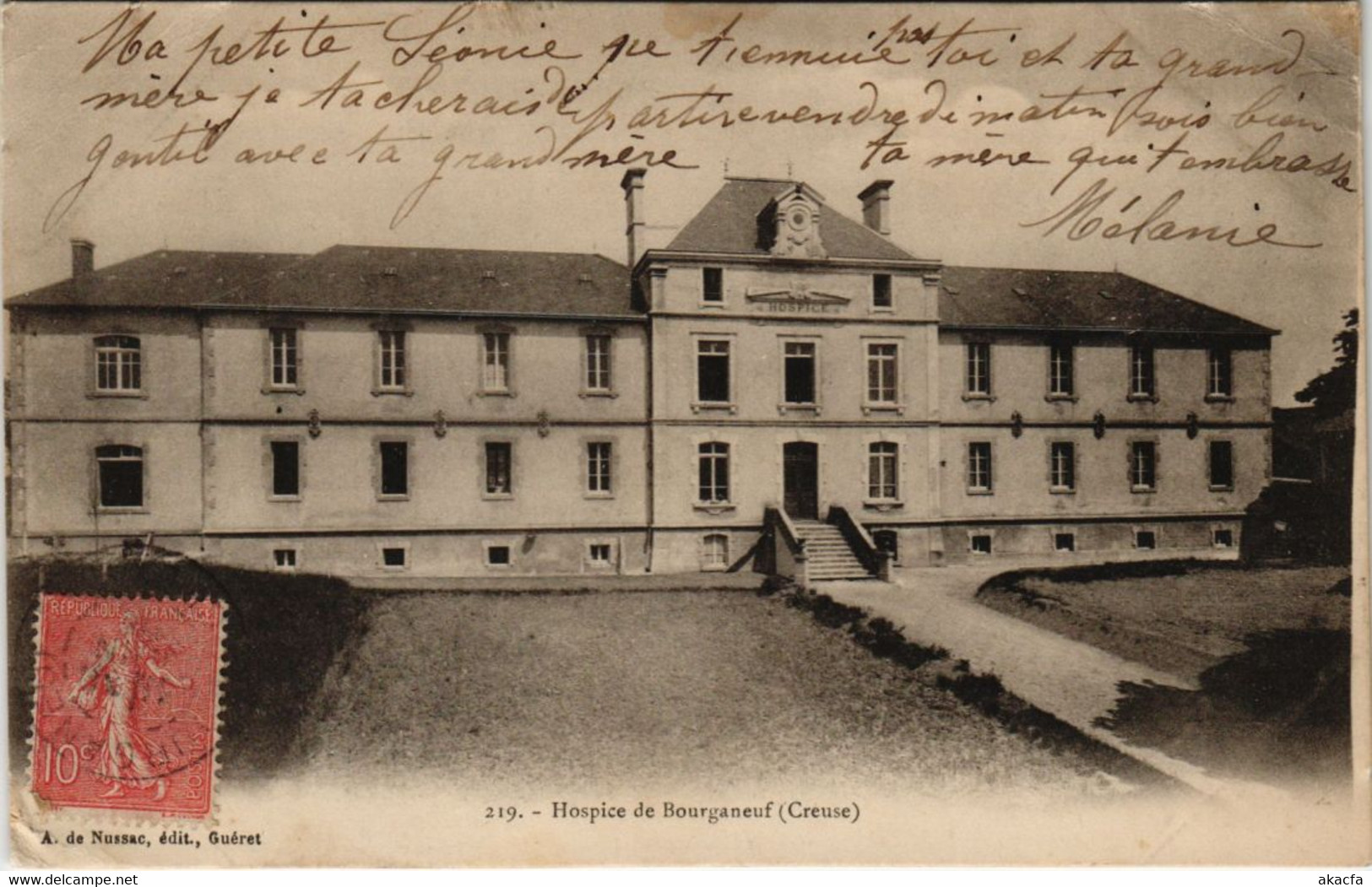 CPA Bourganeuf Hospice FRANCE (1050180)