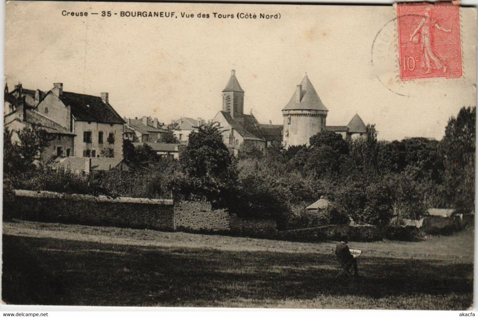 CPA Bourganeuf Vue des Tours FRANCE (1050196)