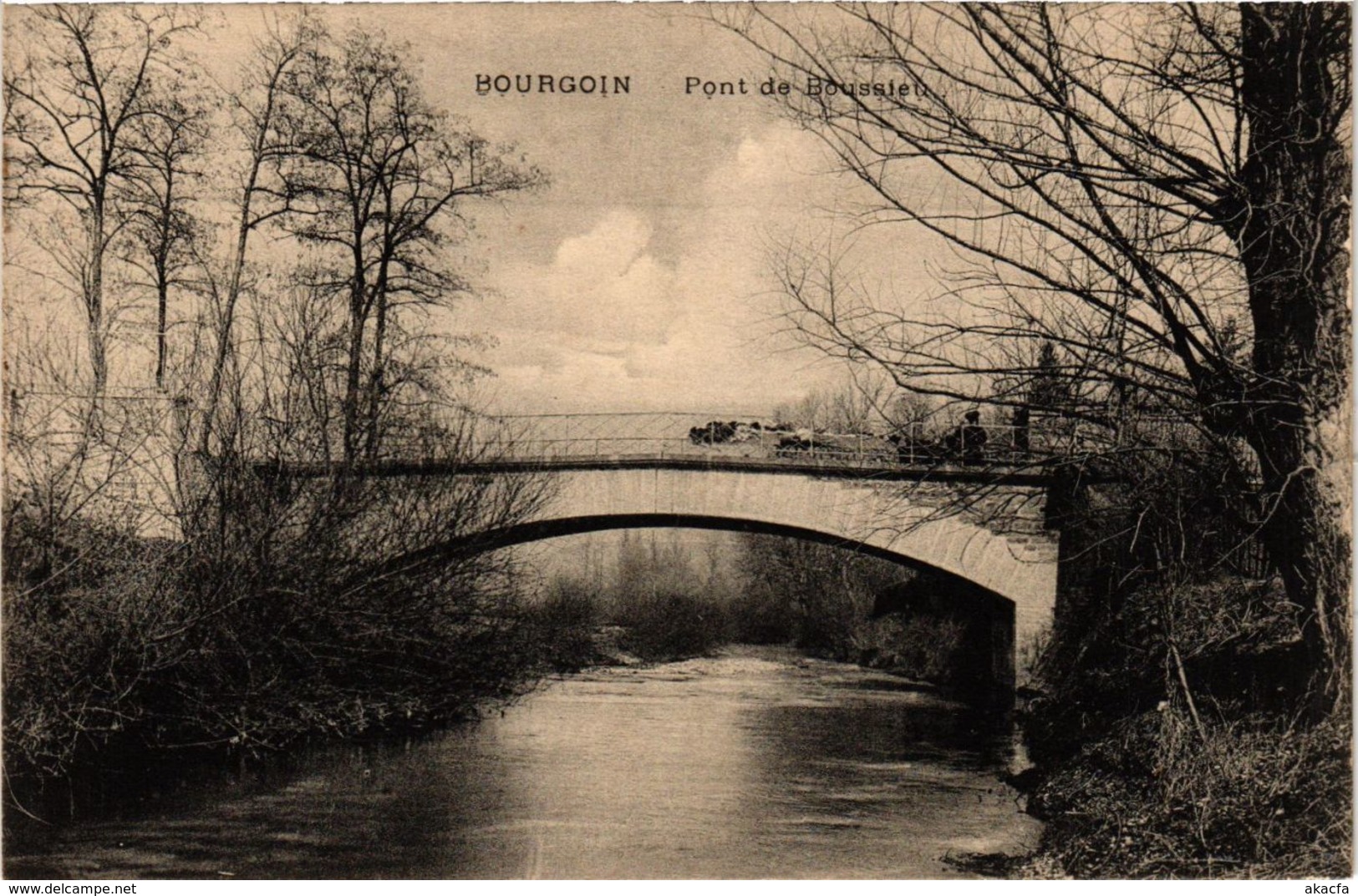 CPA Bourgoin - Pont de Boussieu FRANCE (961721)