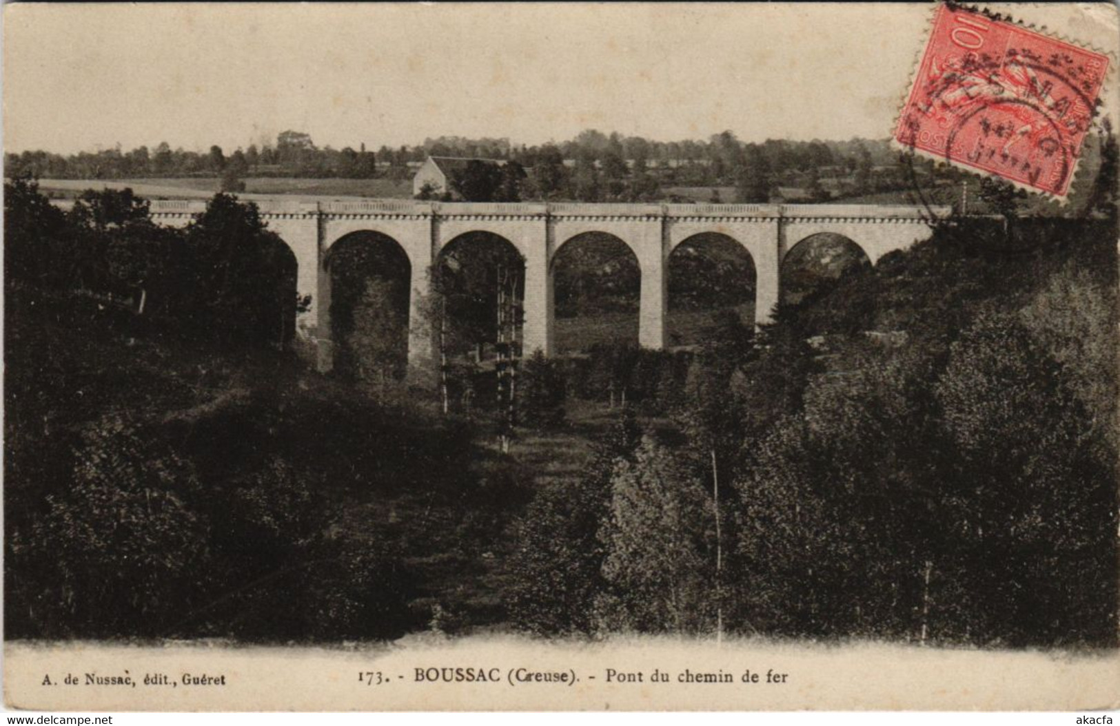 CPA Boussac Pont du chemin de fer FRANCE (1050653)