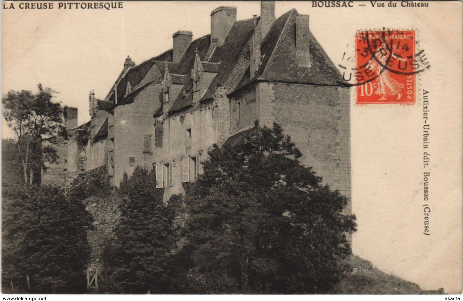 CPA BOUSSAC - Vue du Chateau (121634)