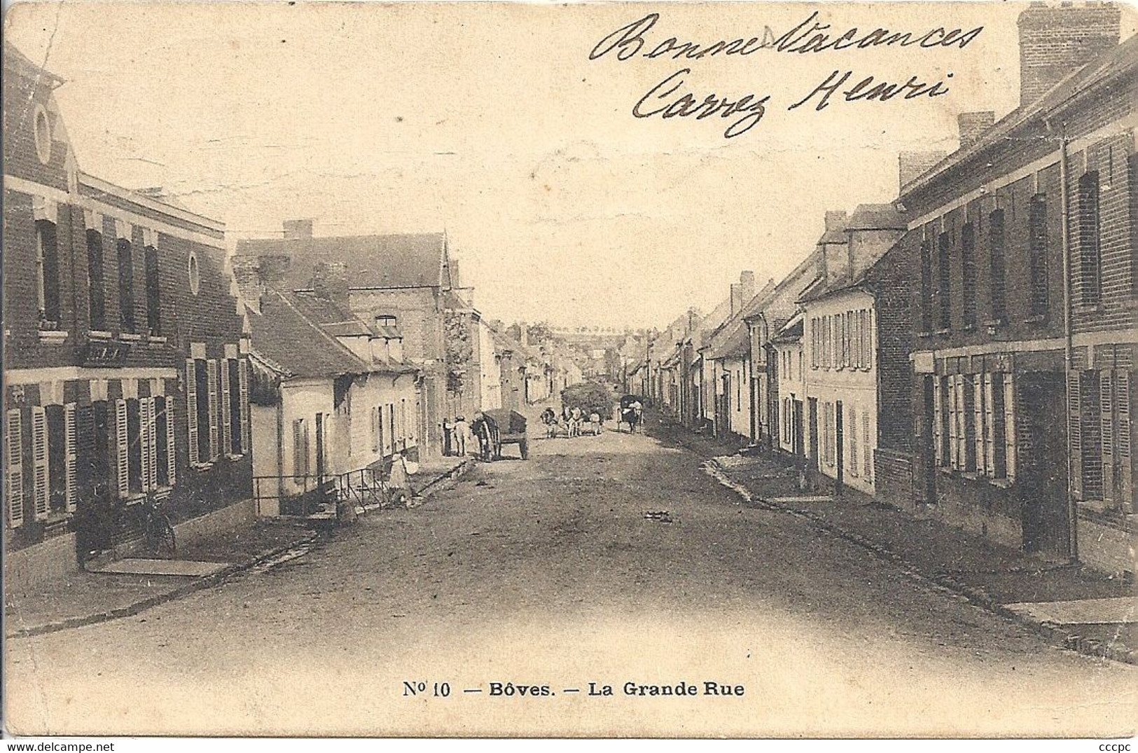 CPA Bôves La Grande Rue