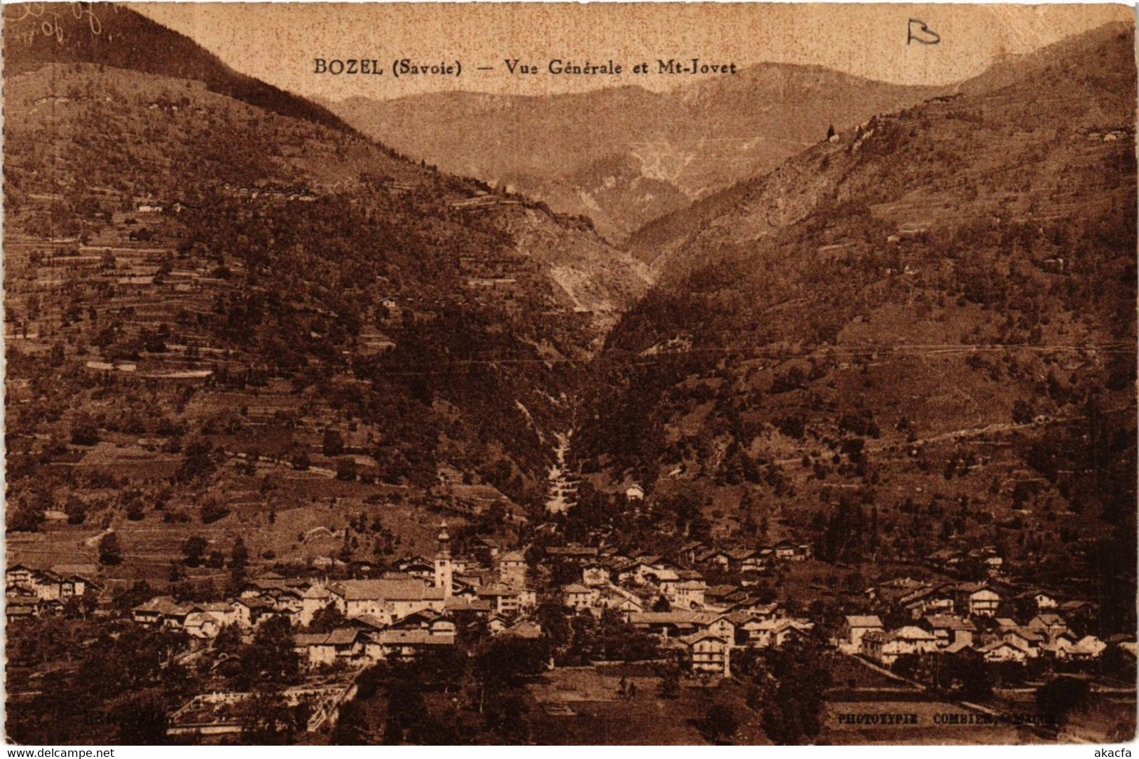 CPA BOZEL - Vue générale et Mt-Juvet (651936)